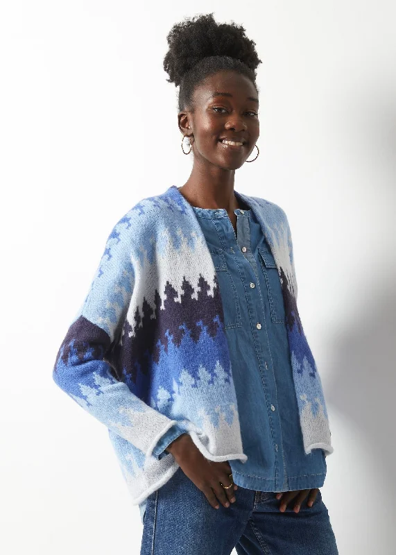 Blue Aztec Cardigan