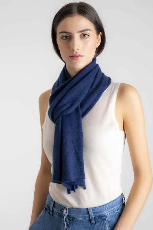 Cashmere Scarf Navy