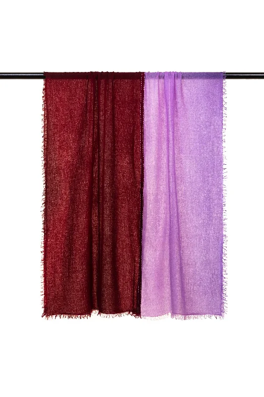 Double Layered Ombre Baby Wool Scarfs