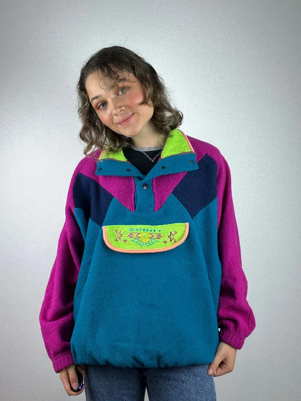 Vintage Coloured Patterned Fleece