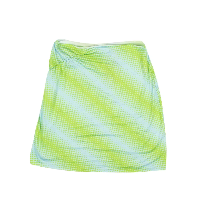 Maisie Wilen Ruched Miniskirt - Green/Blue