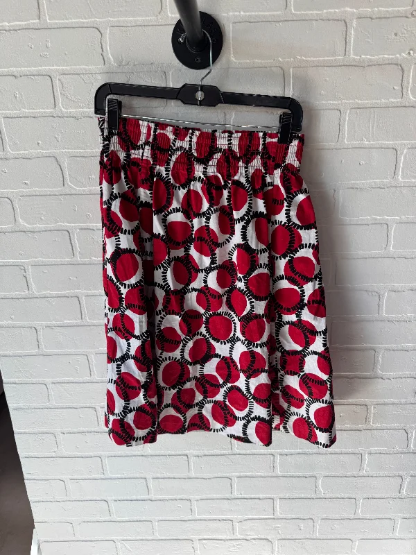 Skirt Designer By Kate Spade In Black & Red, Size: 2