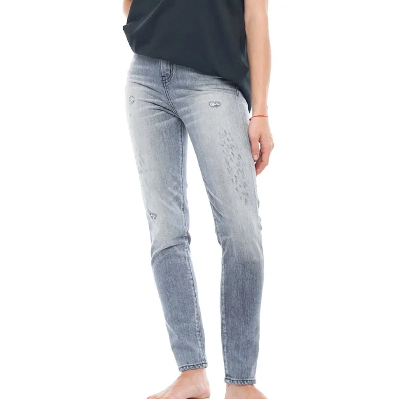 Joan High Waisted Skinny Jean In Light Black