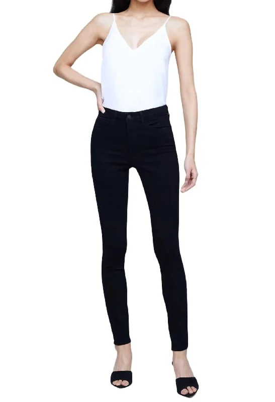 Marguerite High-Rise Skinny Jean In Noir