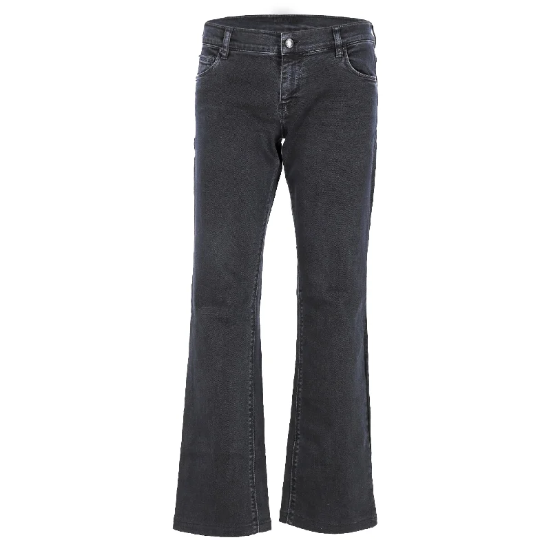 Prada Boot-Cut Jeans in Grey Cotton Denim