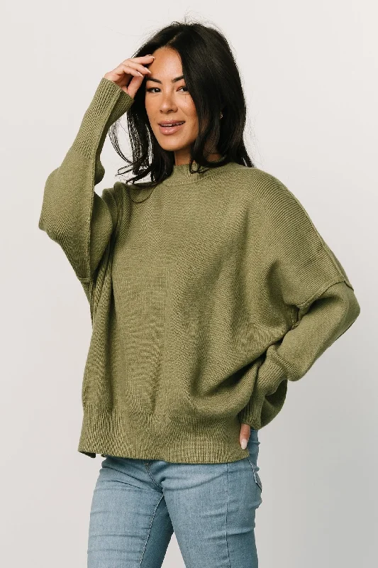 Jeremiah Knit Sweater | Olive