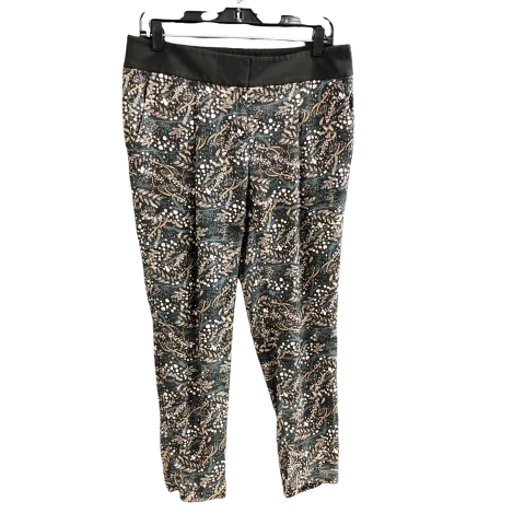 Pants Joggers By Loft In Black & Cream, Size: 6