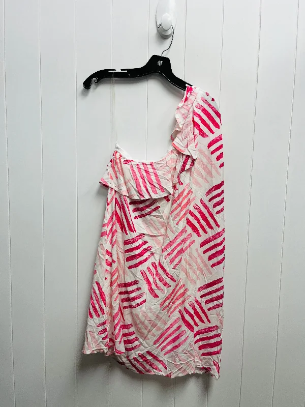 Dress Casual Short By Clothes Mentor In Pink, Size: L