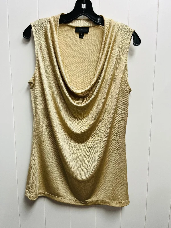 Top Sleeveless By Worthington In Gold, Size: L