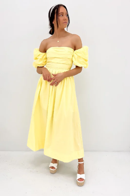 Dempsey Midi Dress Yellow