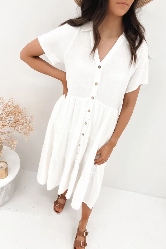 Little Paradise Midi Dress White