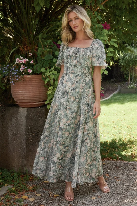 Raelynn Maxi Dress | Sage Floral