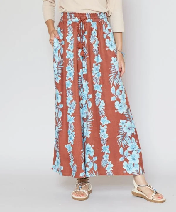 Hibiscus Wide Leg Trousers